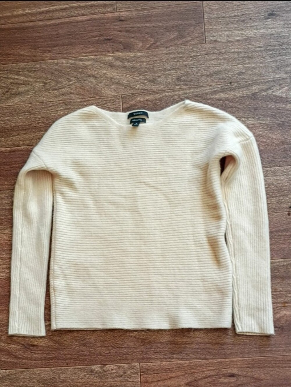 Cashmere Rib Knit Sweater sz M
